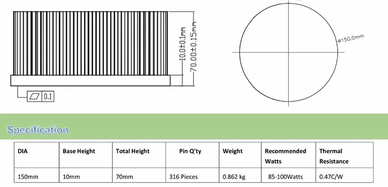 50w cob led heatsink specification 50w cob led heatsink specification