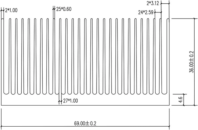 aluminum heatsinks cooling radiator size aluminum heatsinks cooling radiator size